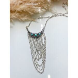 3/$20 ⭐️ Handmade Stone Chain Bib Necklace Bohemian Boho Gypsy